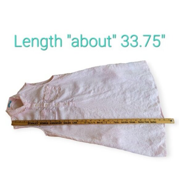 J. McLaughlin 100% Linen Dress – XS – Pale Pink – Sleeveless - Picture 9 of 10